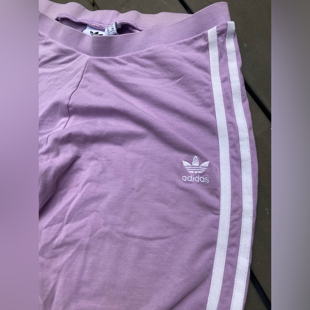 Lilac adidas leggings